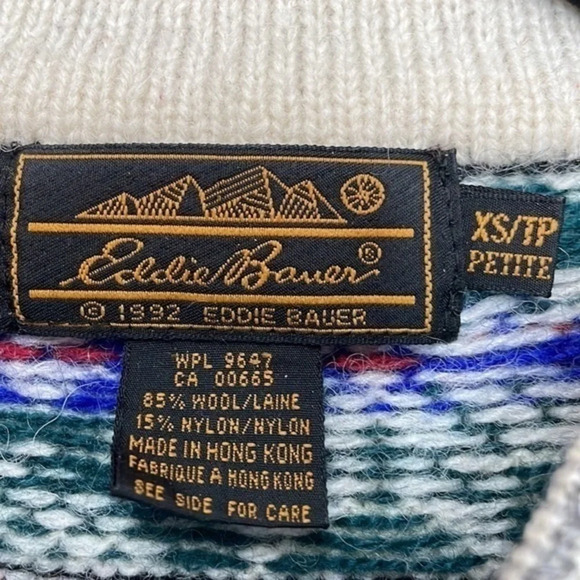Vintage‎ Eddie Bauer Tree 85% Wool Sweater Size XS - Picture 5 of 6